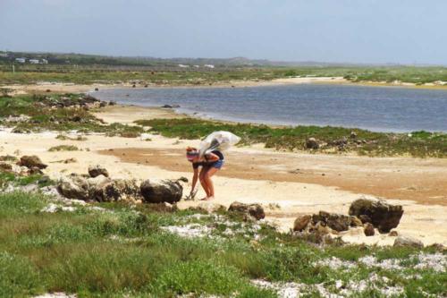 Sammeln beim Strand Mari Ermi